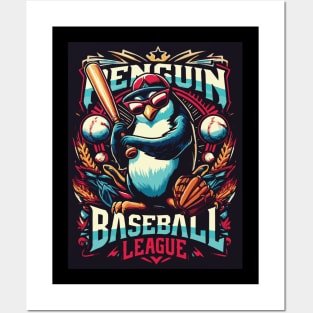 Penguin Baseball Tribute - Penguin Baseball League Posters and Art